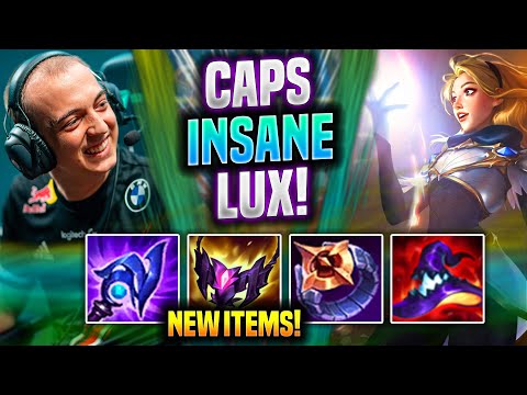 CAPS IS INSANE WITH LUX NEW ITEMS! - G2 Caps Plays Lux MID vs Yone! |Preseason 2022