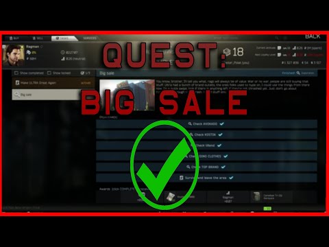 Completing Quest BIG SALE For Ragman - EFT Kappa Grind
