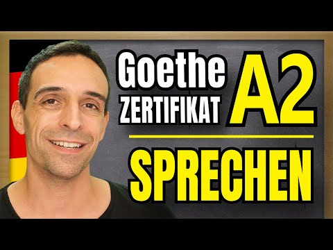 Goethe Zertifikat A2 SPRECHEN | How to pass the oral part. | German A2 Goethe Exam
