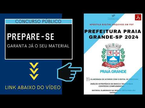 Apostila Prefeitura Praia Grande SP Médicos (TODOS) 2024