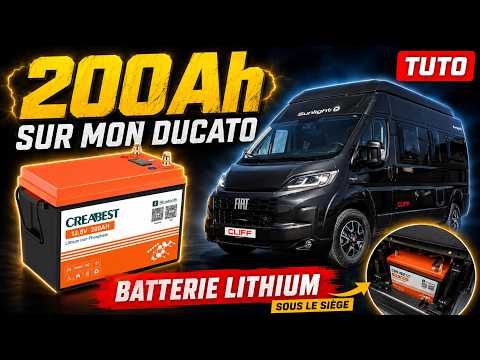 Installer une batterie lithium 200Ah sur Fiat Ducato