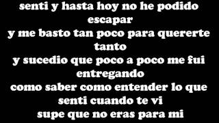 Me basto (lyrics)