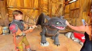 Meeting Toothless &amp; Hiccup in Epic Universe! How to Train Your Dragon Isle of Berk Meet &amp; Greet