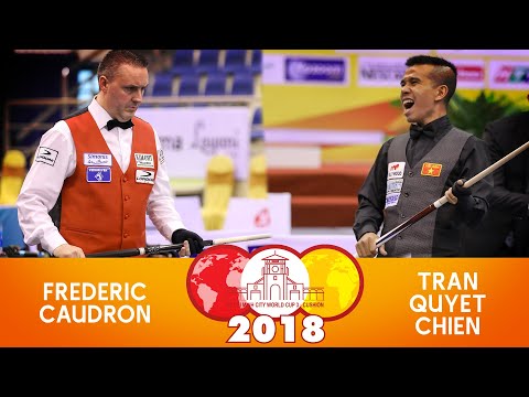 3-Cushion HoChiMinh World Cup 2018 - Frederic Caudron vs Tran Quyet Chien