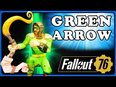 Fallout 76: The Green Arrow OP Archer Build. Burning Love Bow. Awesome Damage.