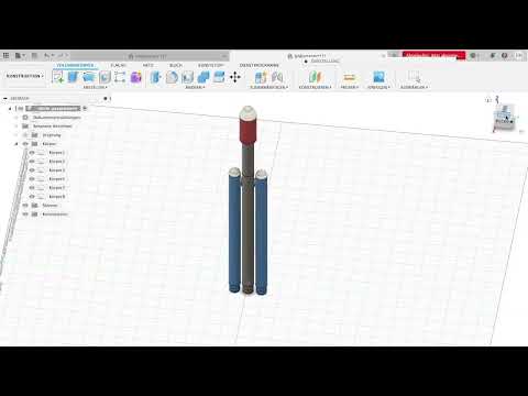 The Falcon Heavy in Fusion 360  part 3