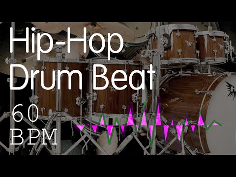 Slow Hip Hop Drum Beat - 60 BPM - High Quality - No Effects