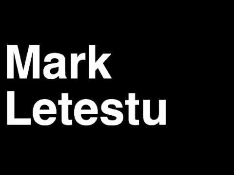 How to Pronounce Mark Letestu Columbus Blue Jackets NHL Hockey Player Runforthecube