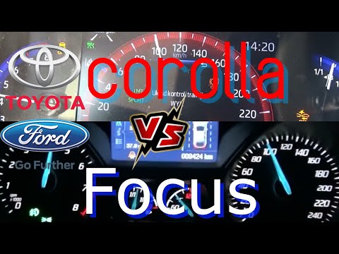 Toyota Corolla 1.2 Turbo 116 HP VS Ford Focus 1.0 Ecoboost 125 Hp 0-100 acceleration
