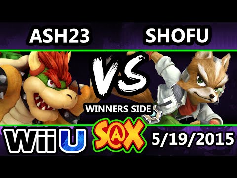 S@X - Ash23 (Bowser) Bs. Shofu (Fox) SSB4 Tournament - Smash Wii U - Smash 4