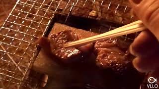 キャンプ 肉を岩塩プレート食らいつけ‼️