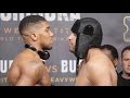 ANTHONY JOSHUA V ERIC MOLINA OFFICIAL WEIGH IN HEAD TO HEAD JOSHUA V MOLINA