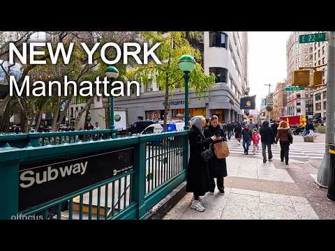 New York - Walking tour Manhattan NYC 4К 60fps