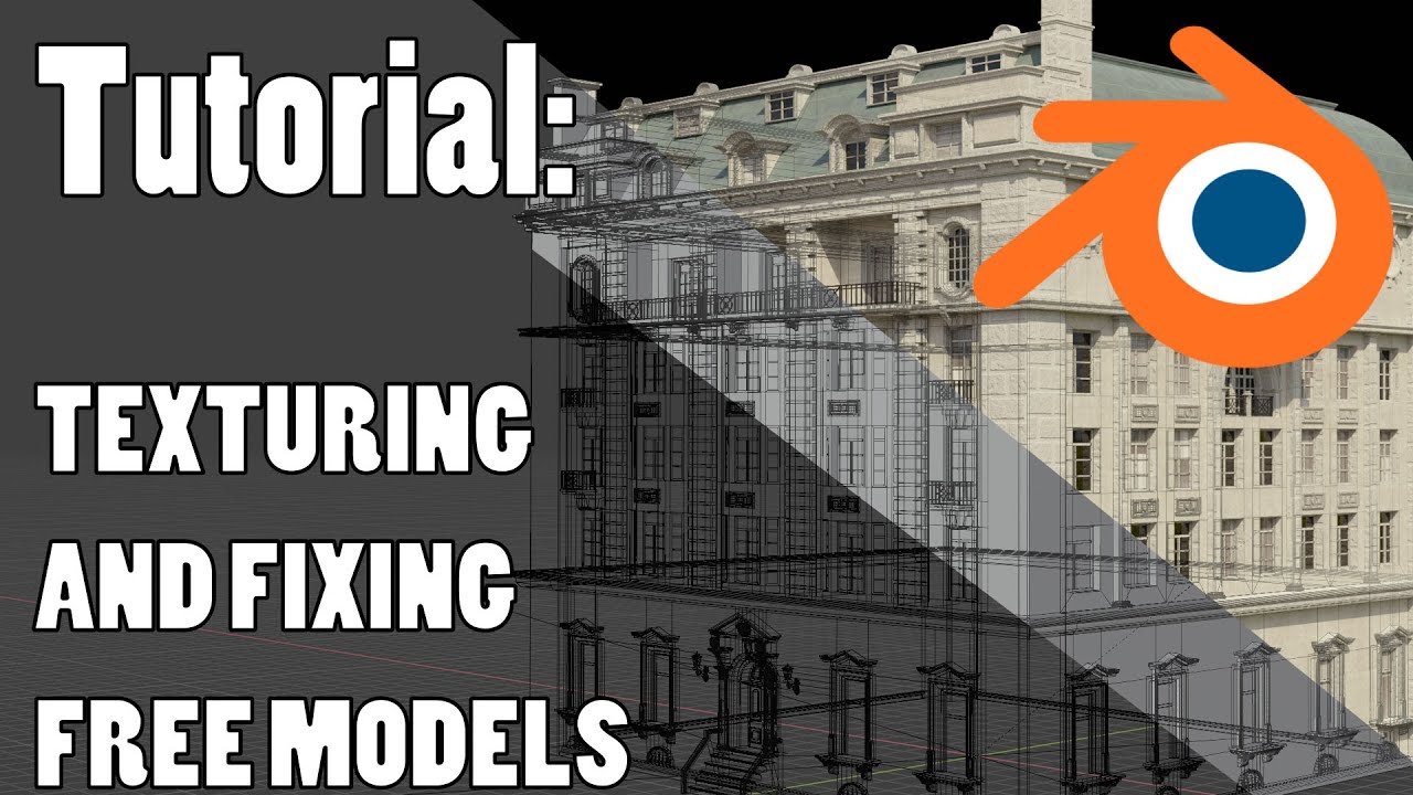 Blender Tutorial: Basic texturing and fixing free models