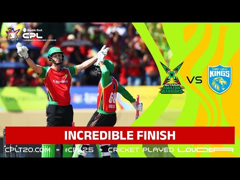 CRAZY Final Ball Finish Between Guyana and Saint Lucia! | CPL 2025