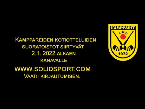 Kamppareiden kotiotteluiden suoratoistot siirtyvät Solidsportin kanavalle