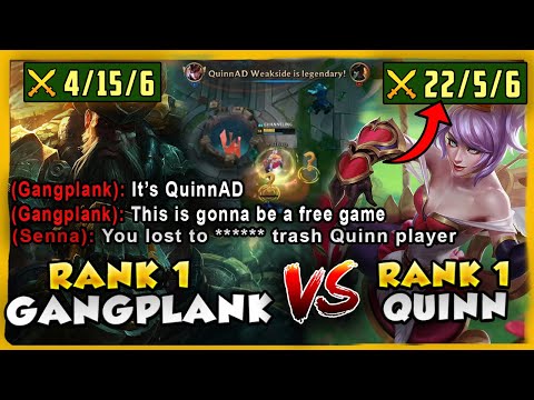 When the RANK 1 QUINN meets the RANK 1 GANGPLANK in Solo Queue... ;)