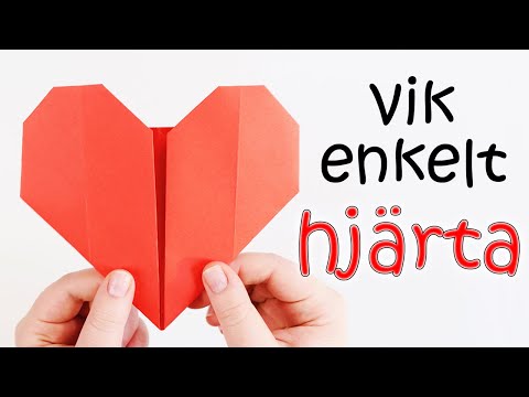 VIKA ETT ENKELT HJÄRTA | pyssel alla hjärtans dag