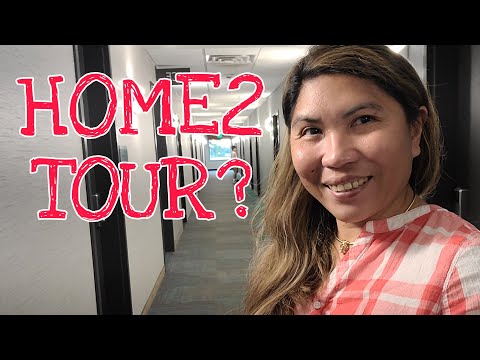 THE HOME2 HOTEL TOUR WHERE WE CHECKED IN  OKLAHOMA CITY || A GOOD REVIEWS IN THIS HOTEL ROOM!