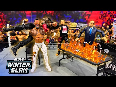 Roman Reigns vs Jey Uso HARDCORE WWE Action Figure Match!