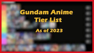 Gundam Anime Tier List (2023)