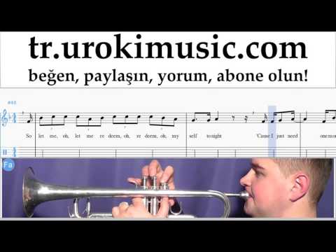 Trompet dersleri Justin Bieber - Sorry Notalar Eğitim Bölüm#2 um-i723