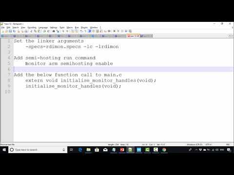 Lecture 8: Testing printf using semihosting and OpenOCD