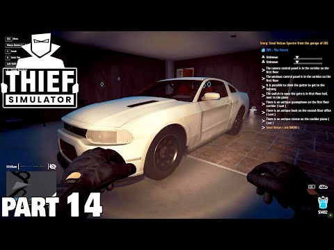 Thief Simulator Walkthrough Gameplay Part 14 - Steal Vulcan Specter / PC