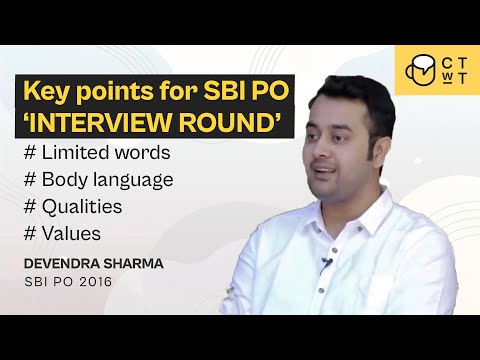 Key points to clear SBI PO Interview Round | Devendra Sharma SBI PO 2016