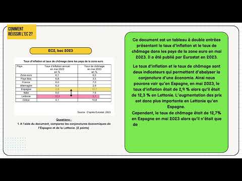 EC2: 20/20 in the SES baccalaureate with this method! The document study test.