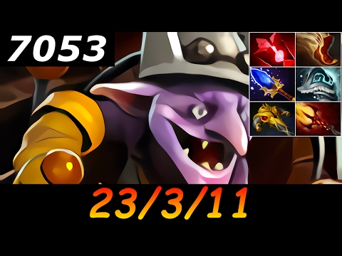 Dota 2 Timbersaw 7053 MMR 23/3/11 (Kills/Deaths/Assists) Ranked Full Gameplay