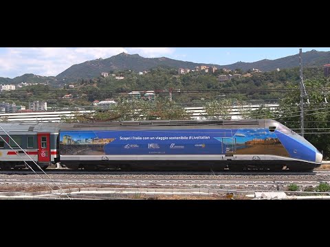 Livrea LiveItalia per le E414 108 -130 Rispettivamente sul IC 665 e IC 680