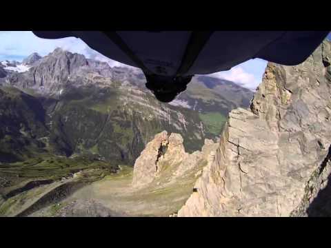 Wingsuit Flight Through 2 Meter Cave   Uli Emanuele