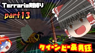 【テラリア剣縛りパート13】クイーンビーと戦った！！