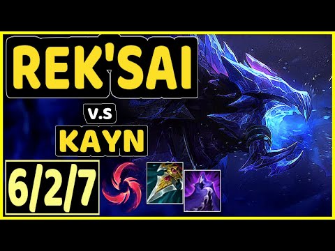 REK'SAI vs KAYN - 6/2/7 KDA JUNGLE GAMEPLAY - KR Ranked GRANDMASTER