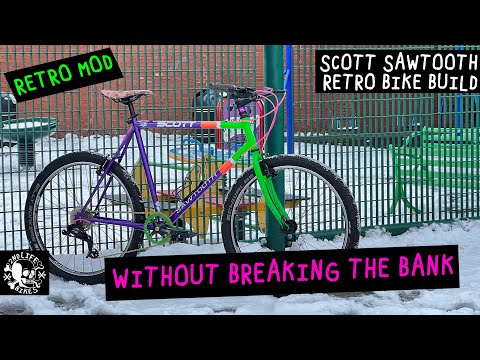 Retro MTB Commuter Build Without Breaking The Bank - Scott Sawtooth Pt2 - Vintage Bike