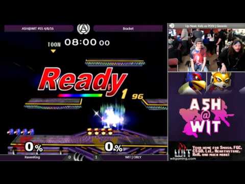 RavenKing (Falco) vs WIT | ORLY (Fox/Falcon) - ASH@WIT #55 Melee Bracket