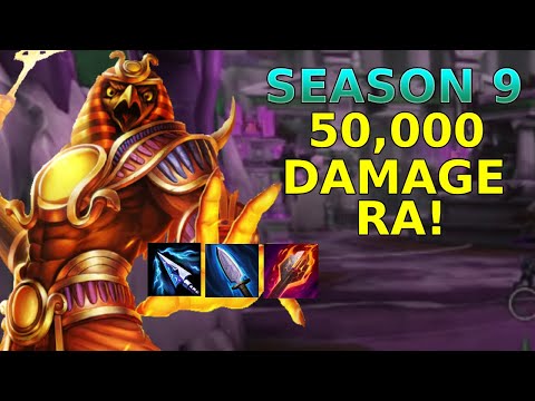SEASON 9 50,000 DAMAGE RA BUILD! - Conquest Smite