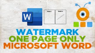 How to Watermark One Page Only in Word