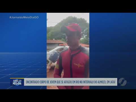 Encontrado corpo de jovem que se afogou em rio de Jataí