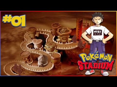 Pokemon Stadium Walkthrough Part 1: Gym Leader Castle | Brock!