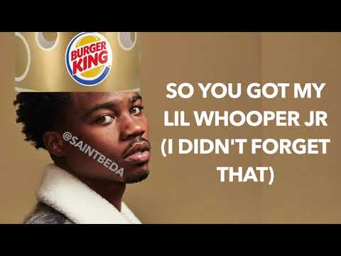 Roddy Ricch - Ballin (Burger King Parody) Lyrics