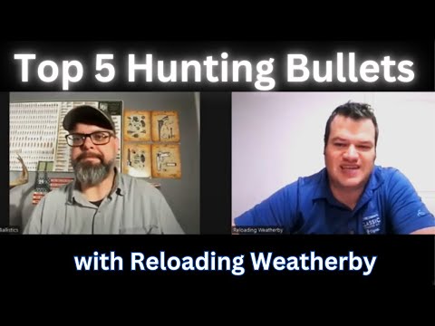 What is the top 5 game hunting bullets right now?  With Reloading Weatherby