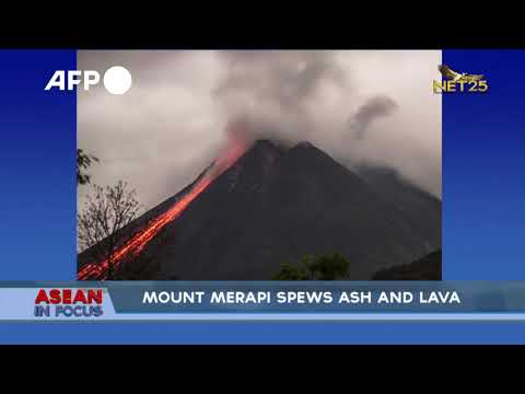 Mount Merapi spews ash and lava