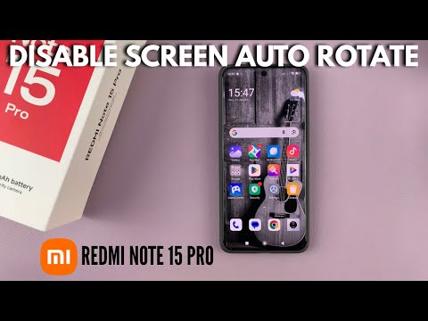 How To Enable / Disable Screen Auto Rotate On Redmi Note 15 Pro
