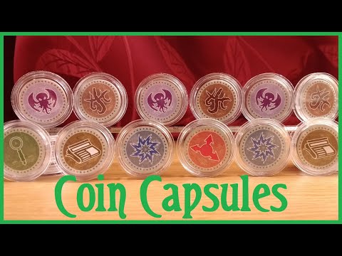 Protecting your Arkham Horror Third Edition (3rd) tokens with coin capsules