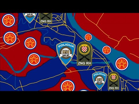 Battle of Vukovar (war map animation)