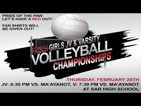 MYHSAL Girls Volleyball Championships - Frisch vs. Maayanot