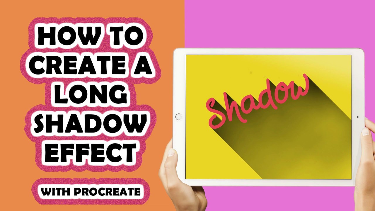 PROCREATE | How to Create a Long Shadow Effect | iPad Pro & Procreate App | FREE Brush