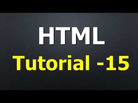 HTML Tutorial - HTML Form Elements Select and option